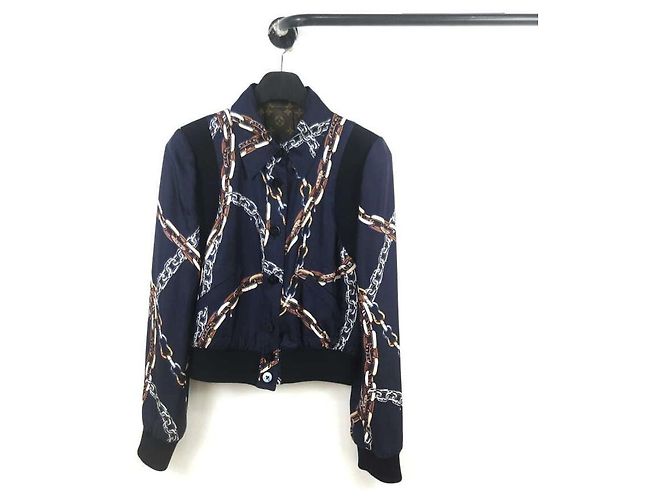 Louis Vuitton Monogram Button-Up Reversible Bomber Jacket Black - view 5