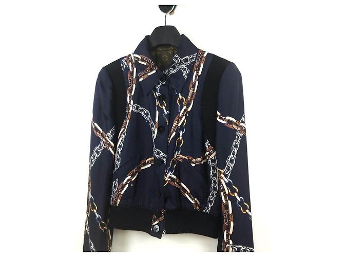 Louis Vuitton Monogram Button-Up Reversible Bomber Jacket Black - view 6