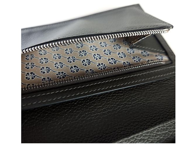 Hermès Citizen Twill Langbörse Schwarz - Ansicht 6