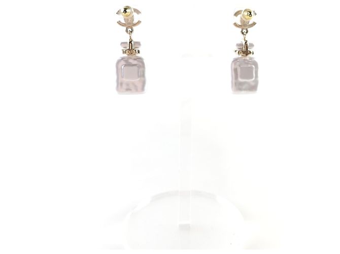 Chanel Pendientes de perlas CC Multicolor - vista 4
