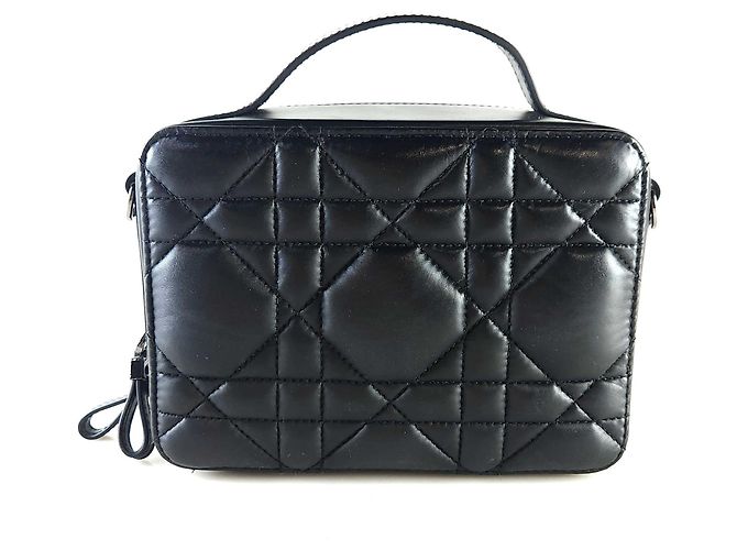 Dior Borsa Tote Cannage Caro Box a tracolla Nero - vista 4