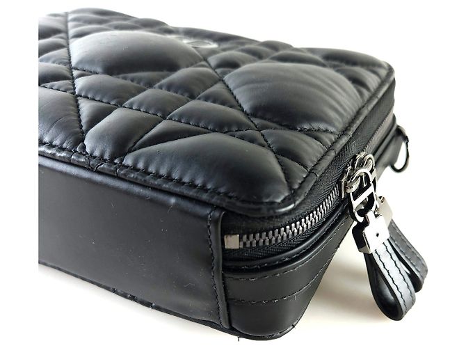 Dior Borsa Tote Cannage Caro Box a tracolla Nero - vista 6