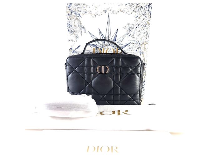 Dior Borsa Tote Cannage Caro Box a tracolla Nero - vista 8