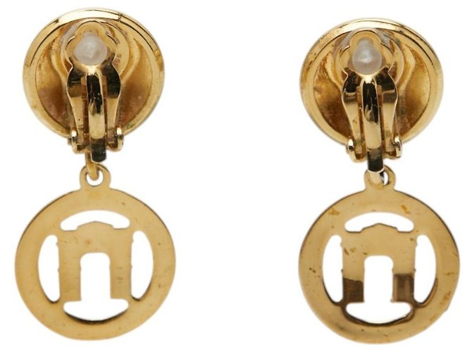 Céline Orecchini a clip con logo placcati in oro Celine D'oro - vista 2
