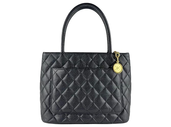 Timeless Borsa Chanel Reissue Tote in pelle caviar nera Nero - vista 3