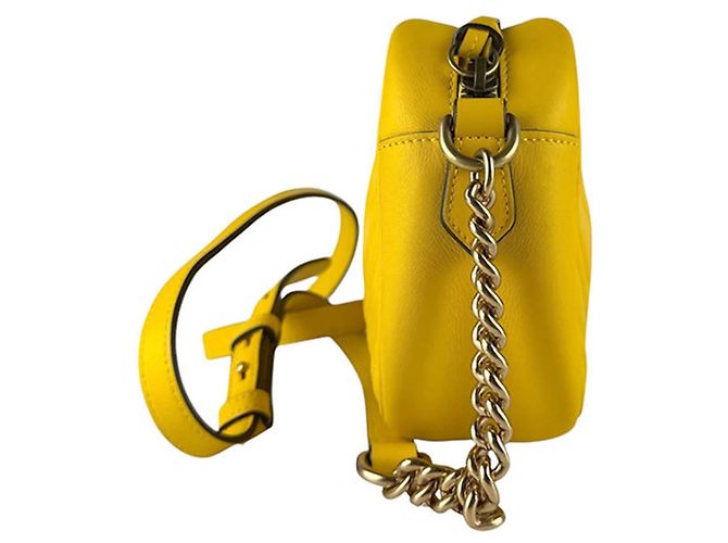 Borsa a tracolla Gucci GG Marmont D'oro Giallo - vista 2