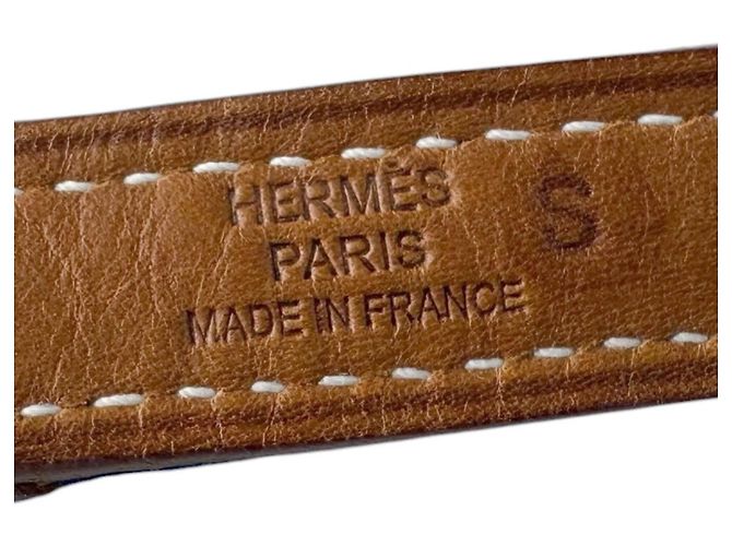 Hermès Borsa a spalla in pelle feltro Hermes Karimi MM Marrone Blu - vista 11