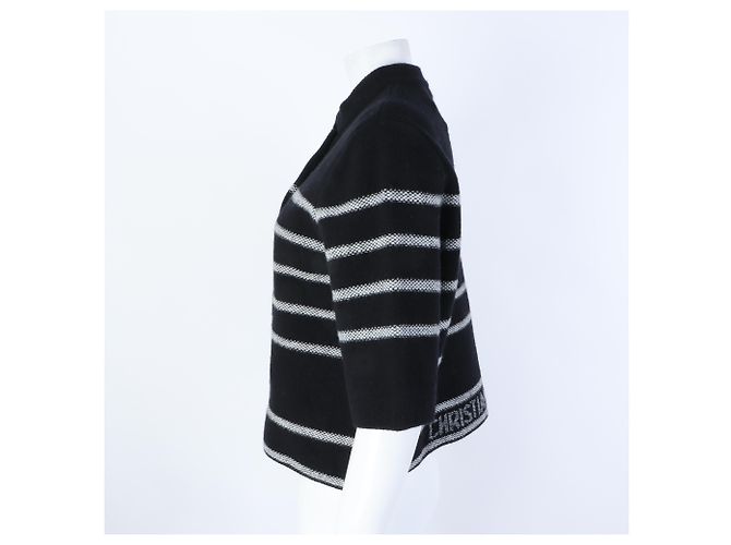 Kurzarm-Cardigan von Christian Dior Schwarz - Ansicht 2