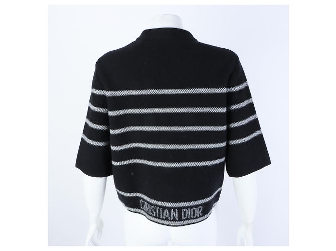 Kurzarm-Cardigan von Christian Dior Schwarz - Ansicht 3