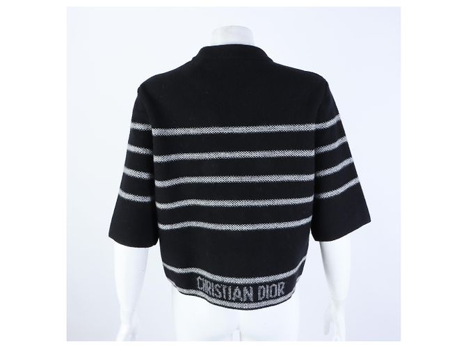 Kurzarm-Cardigan von Christian Dior Schwarz - Ansicht 4