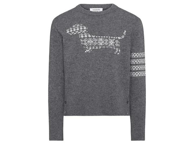 Thom Browne Merino Wool Holiday Hector Pullover Knit - view 4