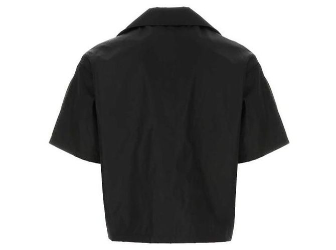 Prada Kurzarmhemd aus Re-Nylon Schwarz - Ansicht 5