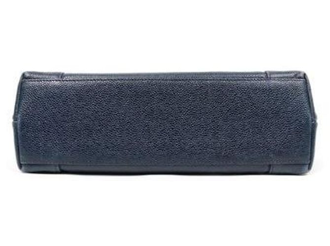 Chanel Borsa a tracolla con catena Caviar CC blu navy - vista 4