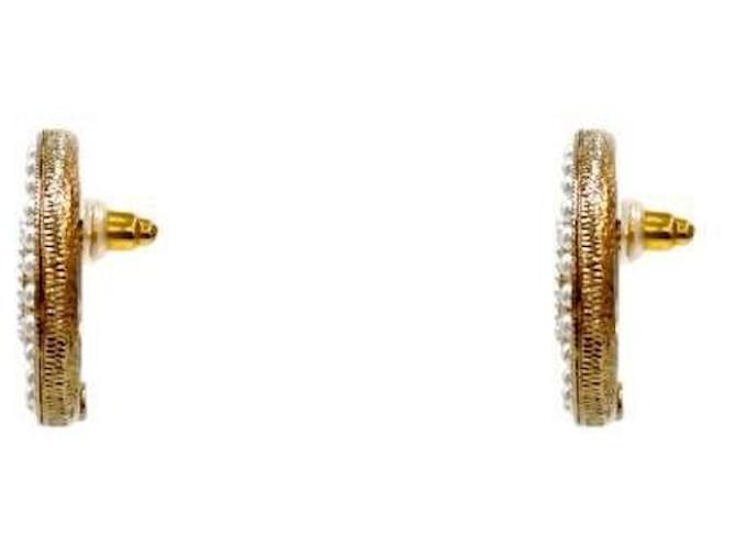 Chanel Pendientes Pearl CC Dorado - vista 2