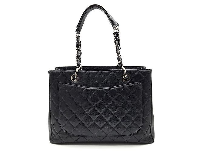 Chanel Caviar Grand Shopping Nero - vista 3