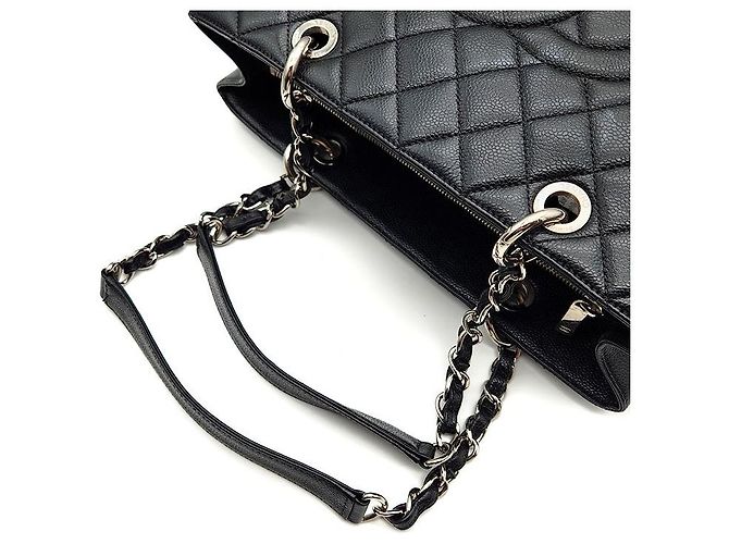 Chanel Caviar Grand Shopping Nero - vista 5