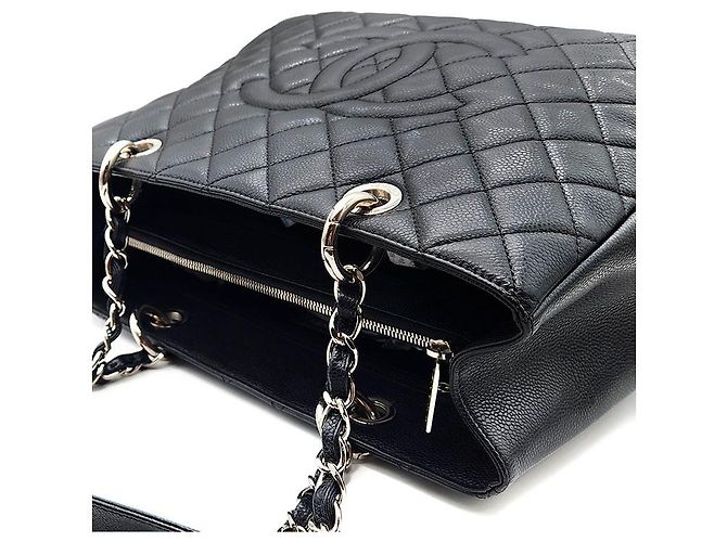 Chanel Caviar Grand Shopping Nero - vista 6