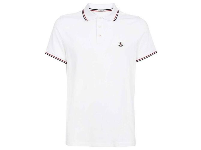 Moncler Polo aus Baumwoll-Piqué mit farbigen Akzenten - Ansicht 4