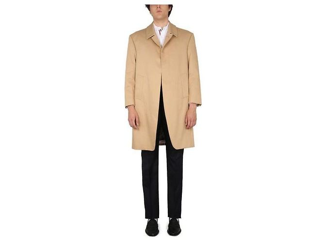 Thom Browne Abrigo Macintosh Naranja - vista 4