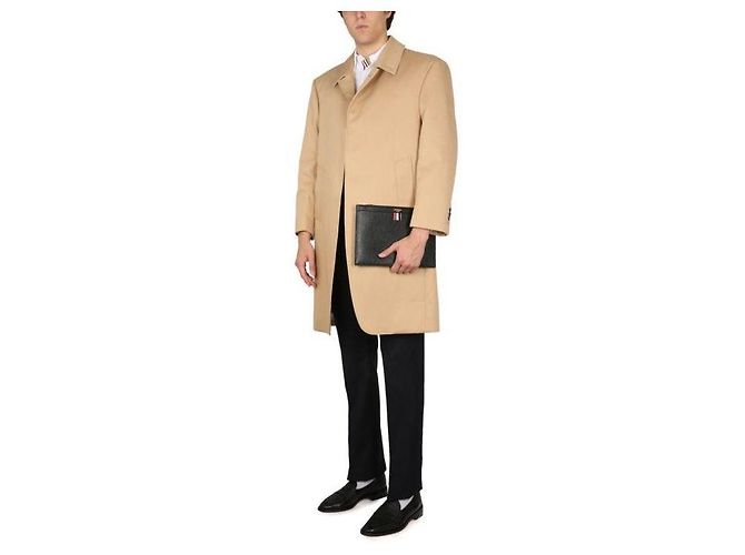 Thom Browne Abrigo Macintosh Naranja - vista 5