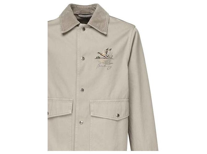 Burberry Giacca field in cotone Bianco - vista 6