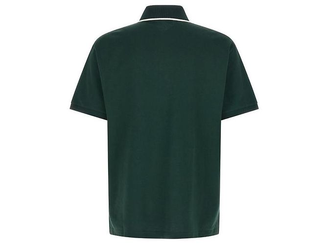 Gucci Besticktes Baumwoll-Piqué-Poloshirt XJHHO Grün - Ansicht 5