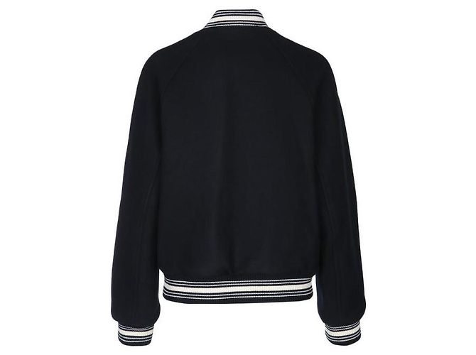 Céline Teddy Jacket in Wool Felt Blue - view 5
