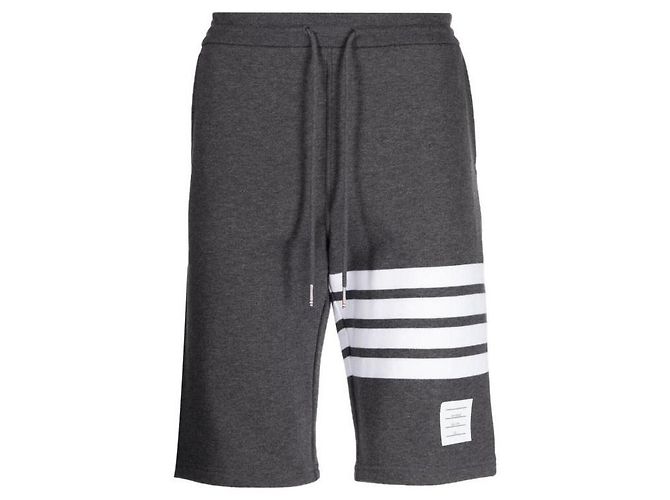 Thom Browne Klassische Loopback Sweatshorts Braun - Ansicht 4
