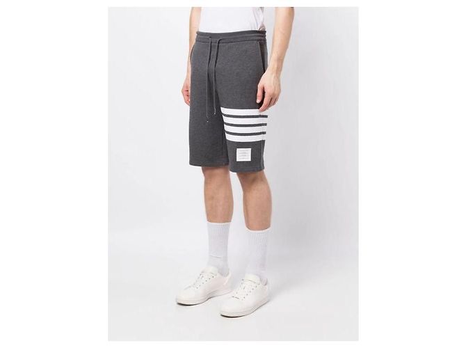 Thom Browne Klassische Loopback Sweatshorts Braun - Ansicht 5