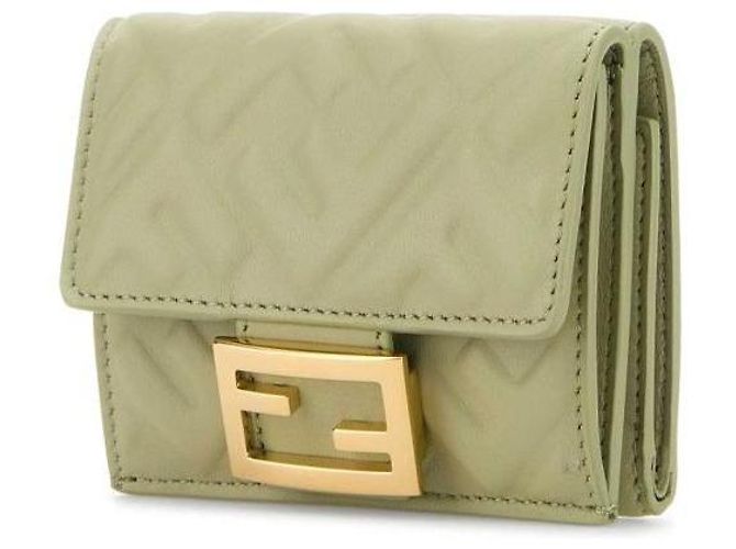 Fendi Billetera Trifold de Micro Napa - vista 5