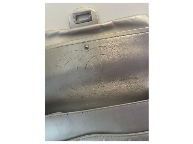 Chanel 2.55 Medium Doppelklappe Silber - Ansicht 6
