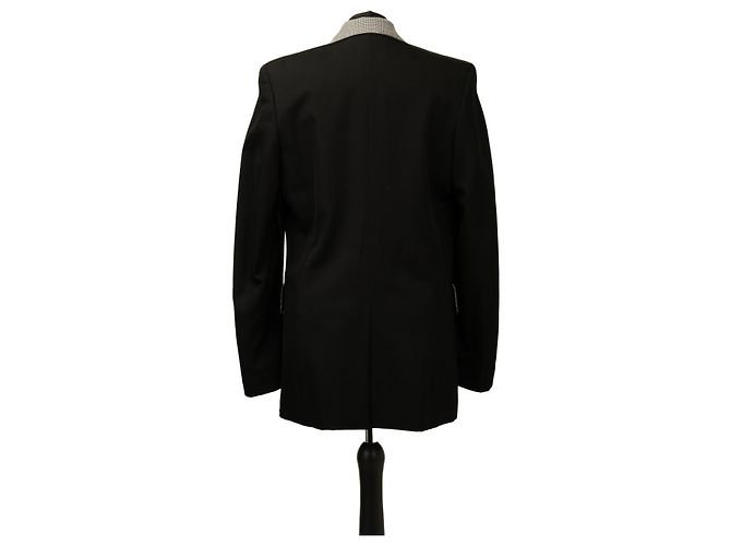 Stella Mc Cartney Stella McCartney grey checked wool blazer - view 3