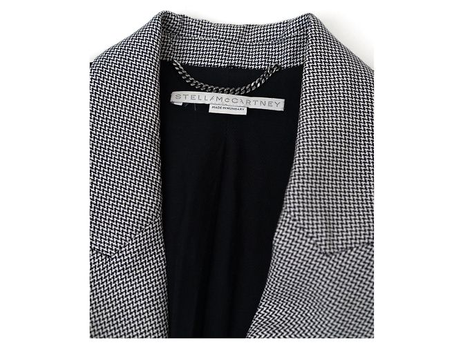 Stella Mc Cartney Stella McCartney grey checked wool blazer - view 4
