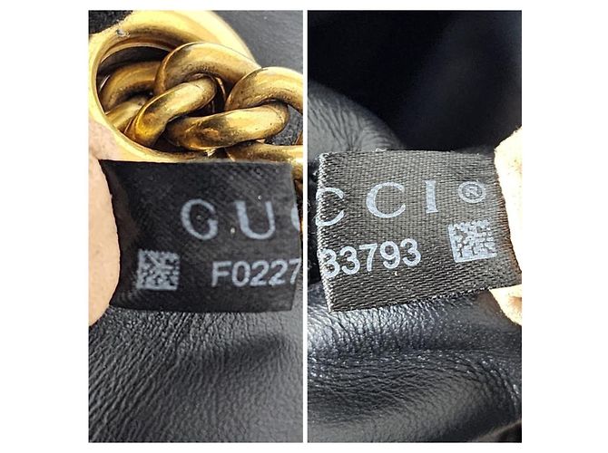 Borsa a Spalla Medium GG Marmont in Pelle di Vitello Matelassé Nera GUCCI Nero - vista 4