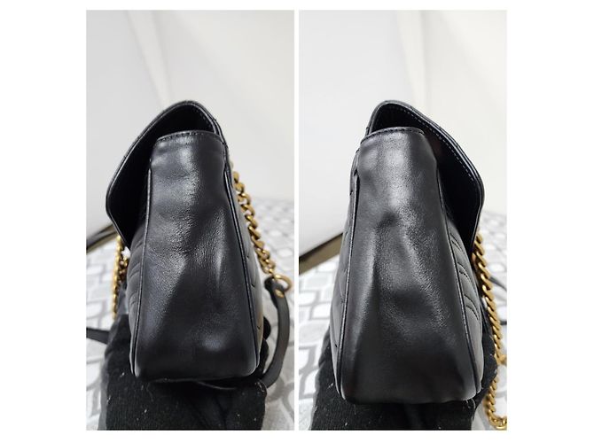 Borsa a Spalla Medium GG Marmont in Pelle di Vitello Matelassé Nera GUCCI Nero - vista 9