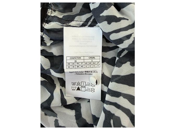 Rotate Birger Christensen x Reina Olga Maxikleid Zebra Print Schwarz Weiß - Ansicht 5