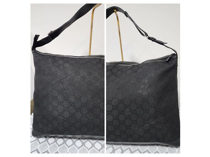 Borsa da viaggio in nylon GG Gucci nera Nero - vista 5