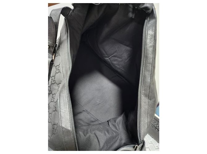 Borsa da viaggio in nylon GG Gucci nera Nero - vista 7