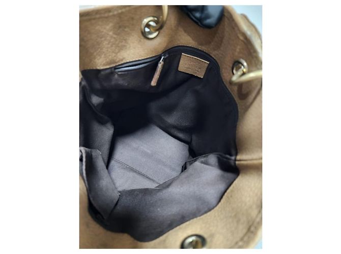 Gucci Vintage GG Canvas Eclipse Schultertasche Beige/Braun - Ansicht 8
