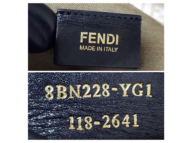 Fendi Zucchino beschichtete Canvas FF Tragetasche Beige - Ansicht 2