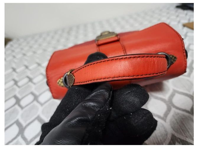 Borsa a Mano Intrecciato Bottega Veneta Rossa Bordò - vista 9