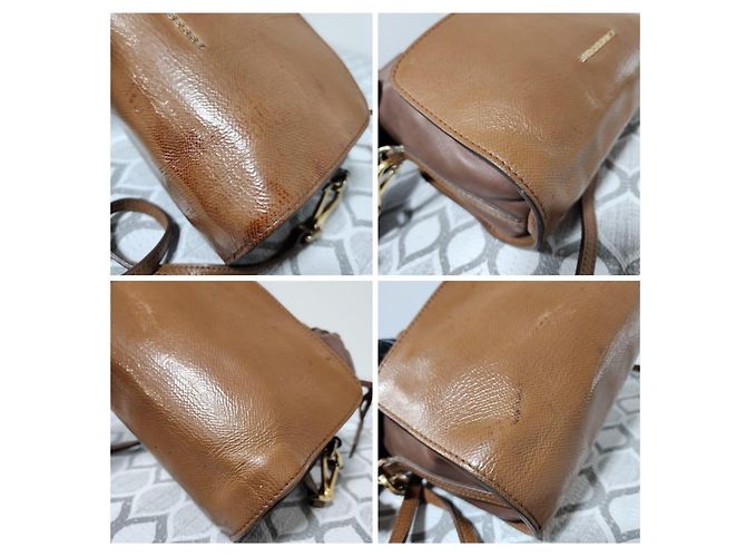 Borsa a tracolla in pelle Burberry con cordoncino marrone - vista 12
