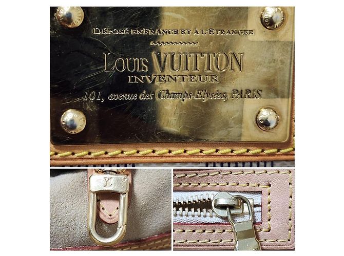Borsa a Spalla Louis Vuitton Damier Azur Hampstead PM Marrone/Beige - vista 7