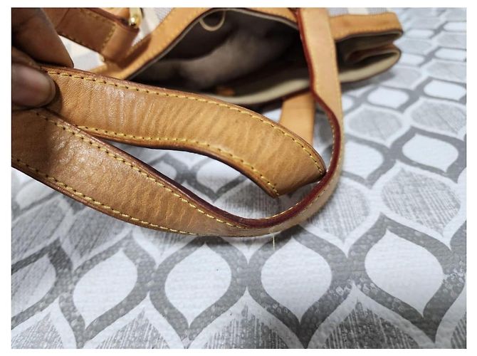 Borsa a Spalla Louis Vuitton Damier Azur Hampstead PM Marrone/Beige - vista 8