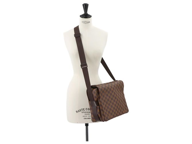 Borsa a spalla Damier Naviglio Louis Vuitton Marrone Damier ebene - vista 10