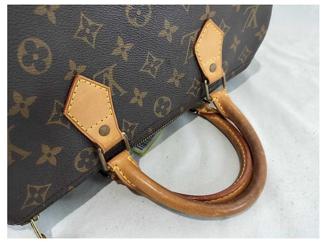 Borsa a mano Speedy Louis Vuitton in tela Monogram 30 Marrone - vista 5
