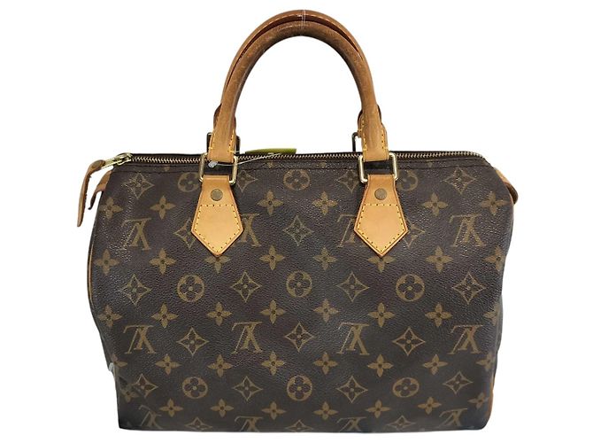 Borsa a mano Speedy Louis Vuitton in tela Monogram 30 Marrone - vista 6