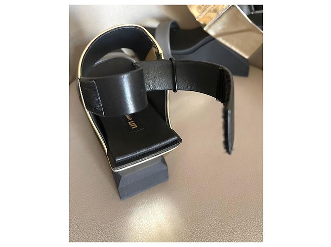 United Nude Sandali con zeppa Brutt neri Oro e grigi misura 38 Nero D'oro Grigio - vista 17