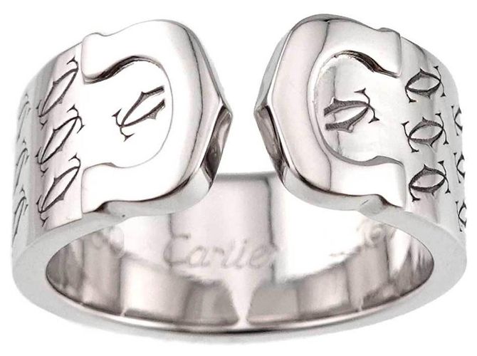 Cartier C2 #49 Ring aus 18K Weißgold Golden - Ansicht 2