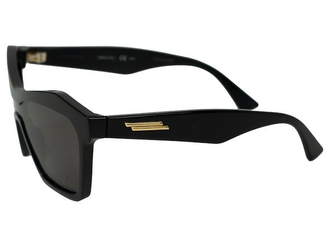 Occhiali da sole Bottega Veneta BV1093S neri geometrici shield Nero - vista 2